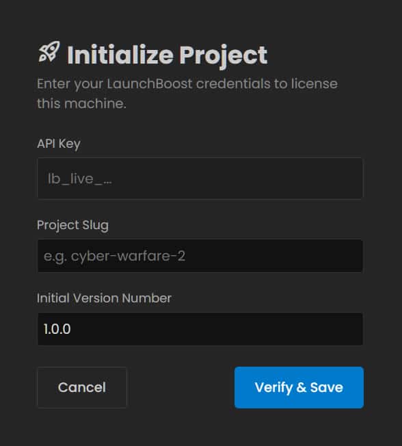 New Project in Patch Builder