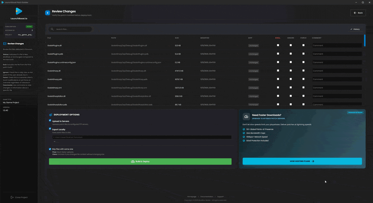 File Manifest