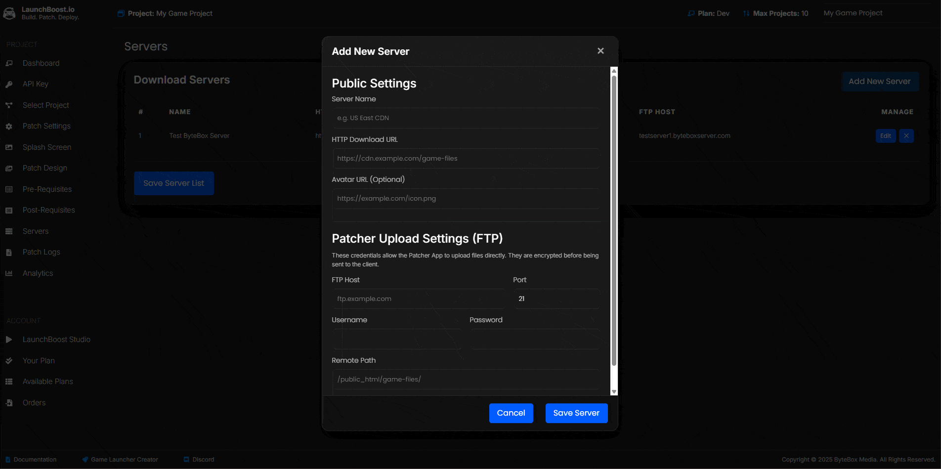 Server Node Management